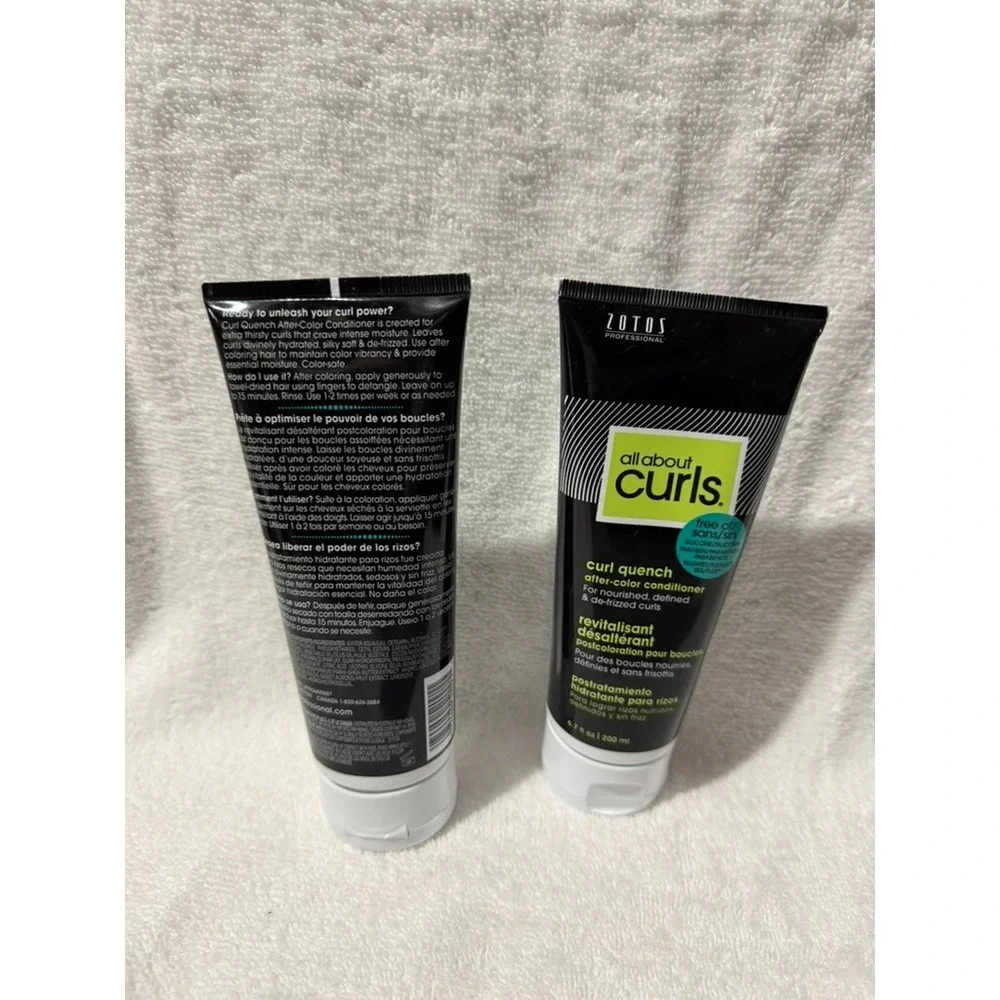 Zotos All About Curls Curl Quench After-Color Conditioner 6.7oz Lot of 2 New